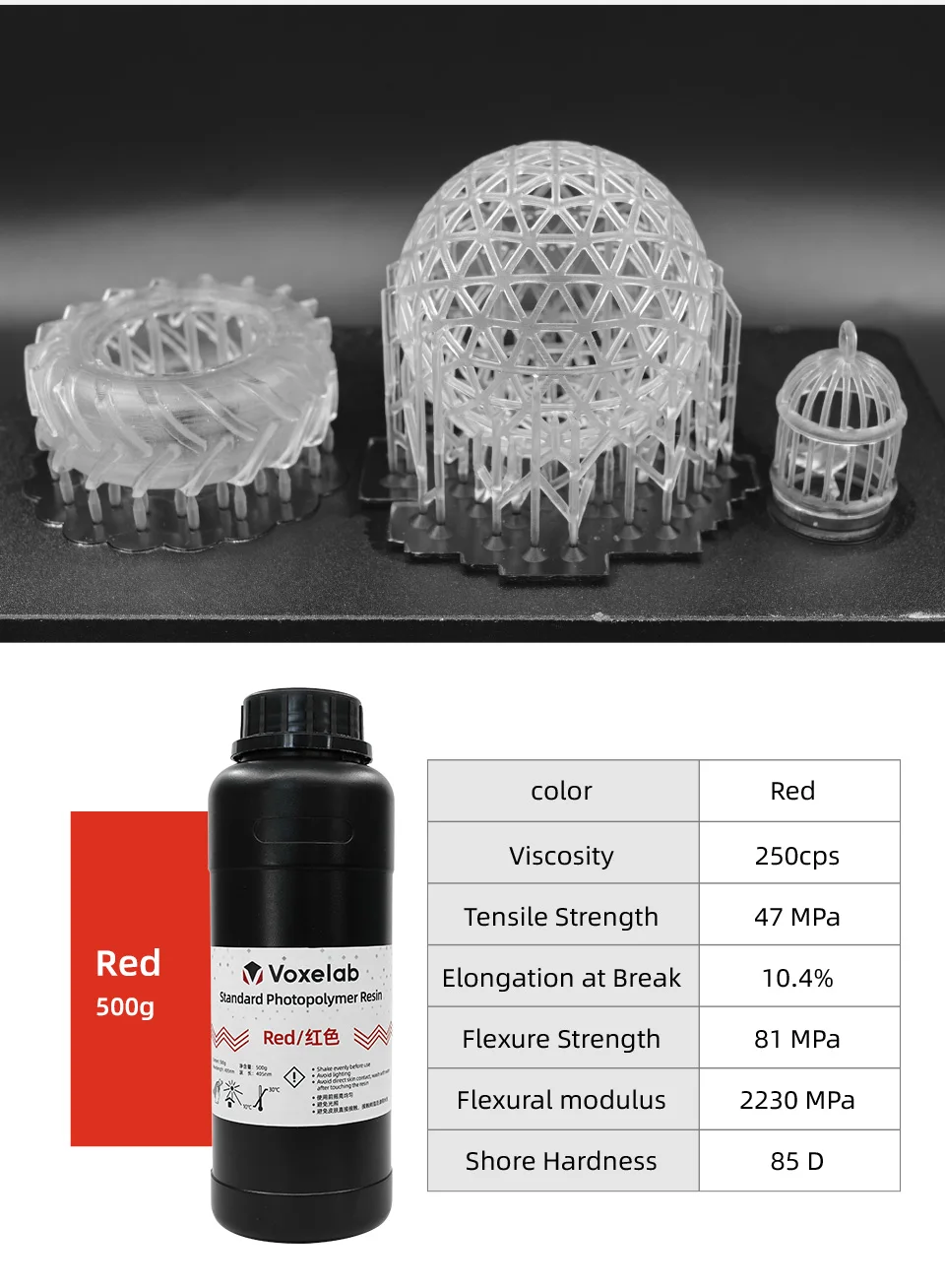 best 3d printer for petg Voxelab Standard Photopolymer Resin 500ML LCD 405nm UV Resin for Proxima Polaris 3D Printer Liquid Printing Material Uv Resin abs plastic 3d printer