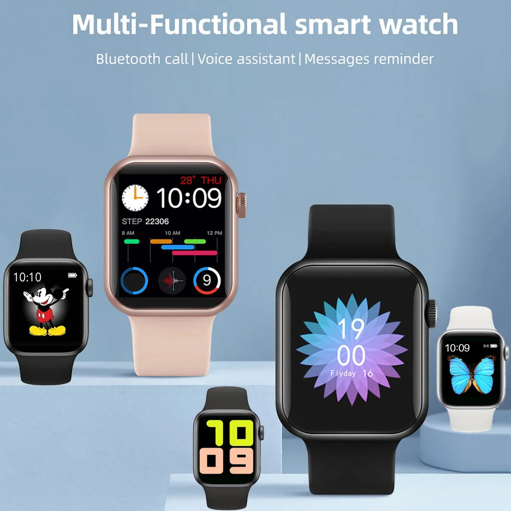 IWO X7 Smartwatch Watch for Men Heart Rate Fitness Tracker Bluetooth Call Smart Watch DIY Face ip67 Waterproof PK W26 T500 X8MAX