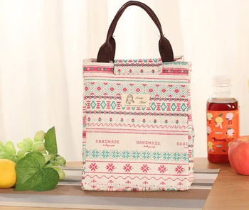 

Camping Outdoor handbag Cooler Lunchbox Bag Portable Thermal Insulated Lunch Bag Lady Carry picinic Food Tote bolsa termica