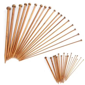 

36-Pack Bamboo Knitting Needles Kit Beginner & Professional Sweater Crochet Needles Set (18 Sizes From 2mm To 10mm) DIY Knitting