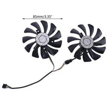 

1 Pair 85mm HA9010H12F-Z 4Pin Cooler Fan Replacement for MSI GTX 1060 OC 6G GTX