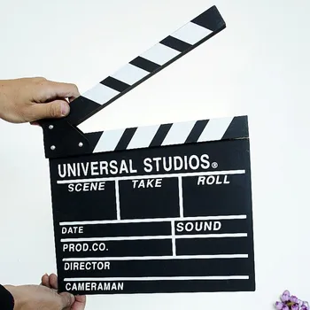 

Sla te cut Shooting Video Movie City Wooden Director Board Record Board Shooting Board Photography Prop Decoration