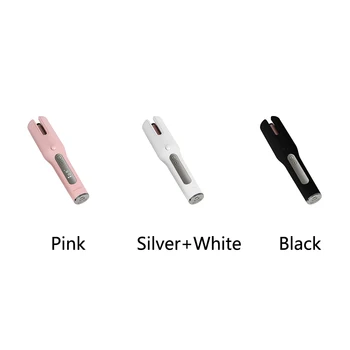 

Portable Automatic Rotating Time Setting Twisting Wand Ceramic Heating Styling Tools Salon USB Charging Hair Curler WIth Hairpin