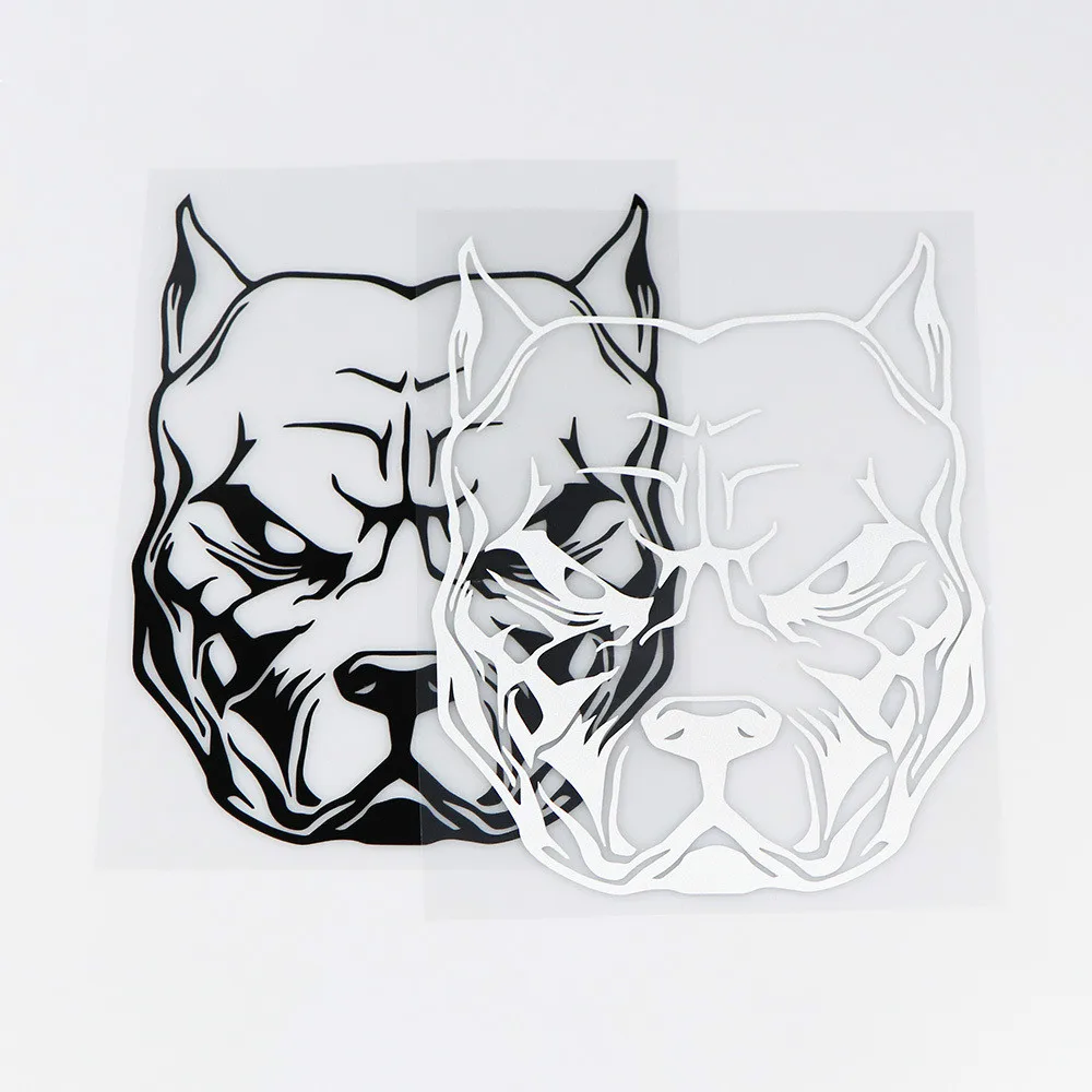 

JDM Creativity Dog Head Animal Fashion Cover Scratches Waterproof Windshield Interesting Car Stickers PVC 18cm x 14cm