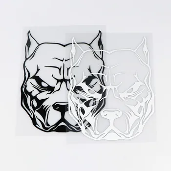 

JDM Creativity Dog Head Animal Fashion Cover Scratches Waterproof Windshield Interesting Car Stickers PVC 18cm x 14cm