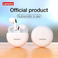 Lenovo HT38 TWS słuchawki Bluetooth Mini bezprzewodowe słuchawki douszne z mikrofonem dla iPhone Xiaomi Sport wodoodporne słuchawki 9D Stere