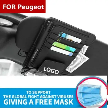 

1pcs Car Sunglasses Eyeglasses Glasses Frame Clip Eye Box Storage Supplies for PEUGEOT 106 206 207 208 308 307CC RCZ