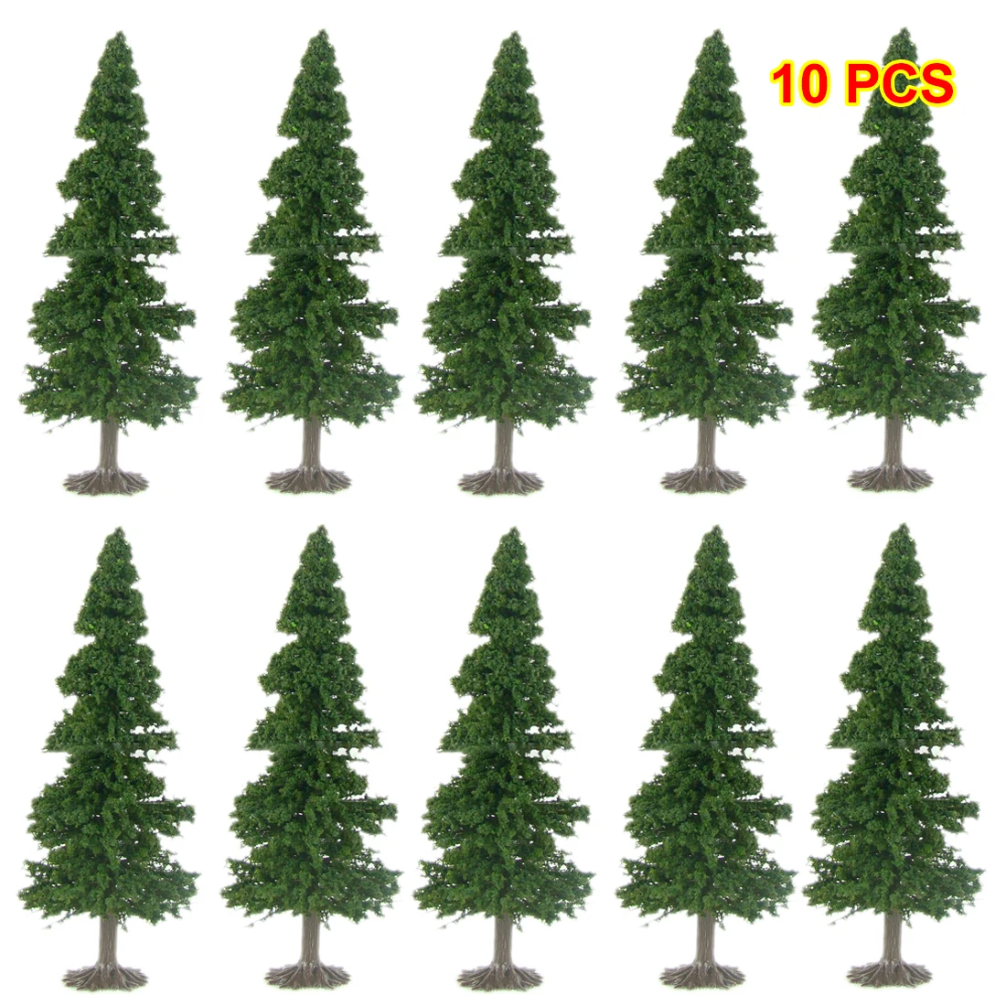  10Pcs 7/9/12/15cm Artificial Cedar Tree Model DIY Train Railroad Architecture Sand Table Tree Model