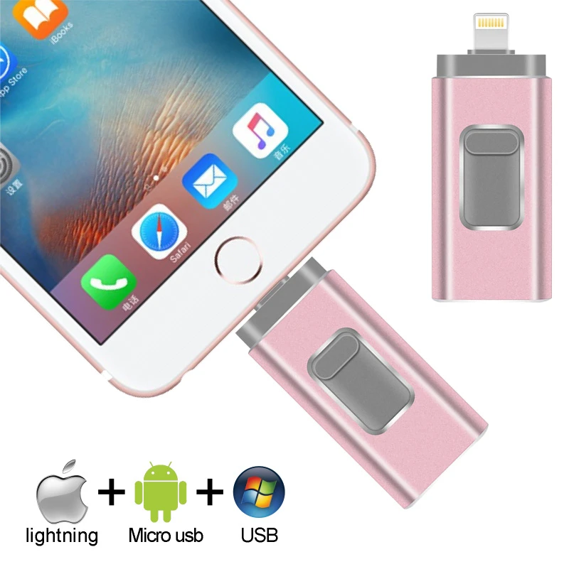 Photo stick iPhone/ipad/Lightning/ios flash drive memory stick pendrive mobile Micro USB Flash Drive 16GB 32GB 64GB pen drive 32gb flash drive