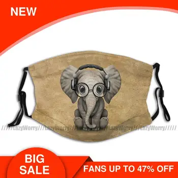 

Elephant Mouth Face Mask Cute Baby Elephant Facial Mask for Adult Lovely with 2 Filters Polyester Mask