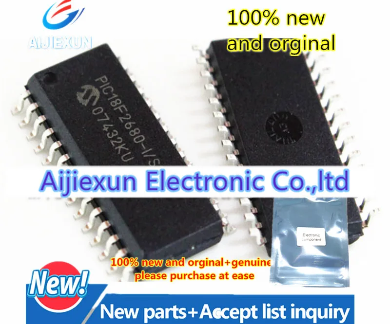 

2Pcs 100% new and orginal PIC18F2680-/SO SOP28 Enhanced Flash Microcontrollers with ECAN Technology, 10-Bit A/D and na in stock