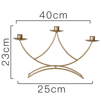 

Nordic Style 3D Candlestick Metal Candle Holder Wedding Centerpiece Candelabra Dinner Home Decor NO.4