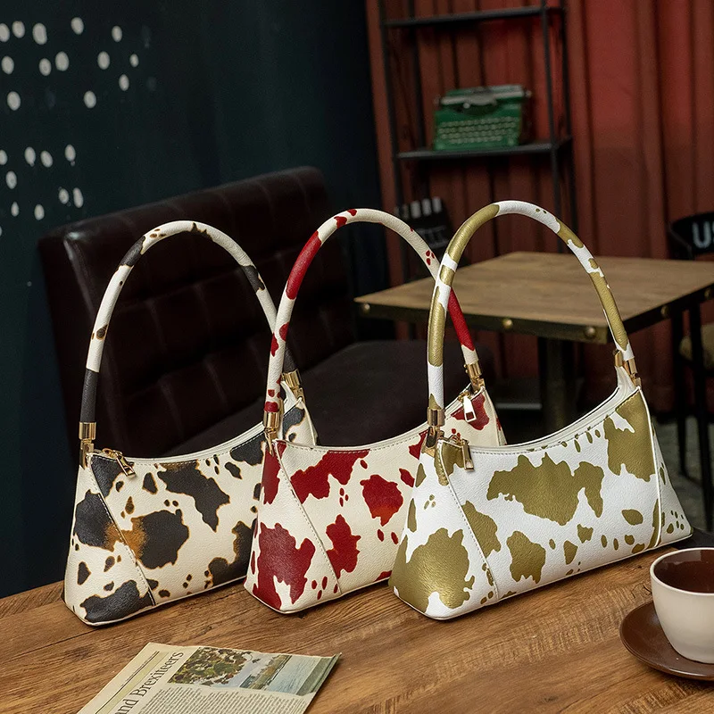 

Mini Bag Women's 2020 New Style Cream Pattern Autumn Retro Handbag Crossbody Bags for Women