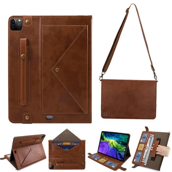 

Flip Leather Case for iPad Pro 11 Multi-Function Protection Case With Pencil Holder For iPad Pro 11 Tablet Shoulder Bag