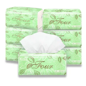 

75 Sheets/bag Facial Paper Towel 4 Layers Wood Paper Napkins Soft Facial Tissues Toilet Paper Bathroom Supplies