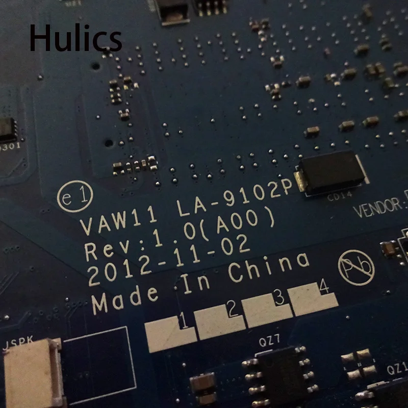 Hulics CN-06006J 06006J 6006J для DELL Inspiron 3721 материнская плата для ноутбука VAW11 LA-9102P с I3-3227U процессором HM76