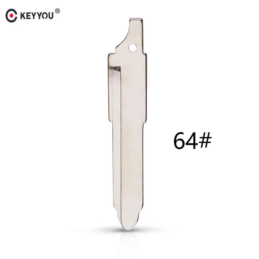 KEYYOU 10 шт. № 64 ключ пустая головка для стержня дистанционного ключа лезвия для MAZDA M3 M6 Флип дистанционного автомобиля замена лезвия-ключа