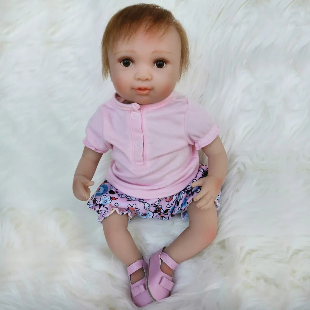 Bebes reborn Мягкая силиконовая Детская кукла 40 см, реалистичные куклы для новорожденных, игрушки для детей, подарок playmate