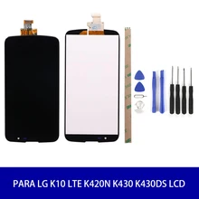 For LG K10 LTE K420N K430 K430DS LCD Display with Touch Screen Digitizer Assembly with frame Free shipping For LG K10 LTE K420N K430 K430DS LCD Display with Touch Screen Digitizer Assembly with frame Free shipping