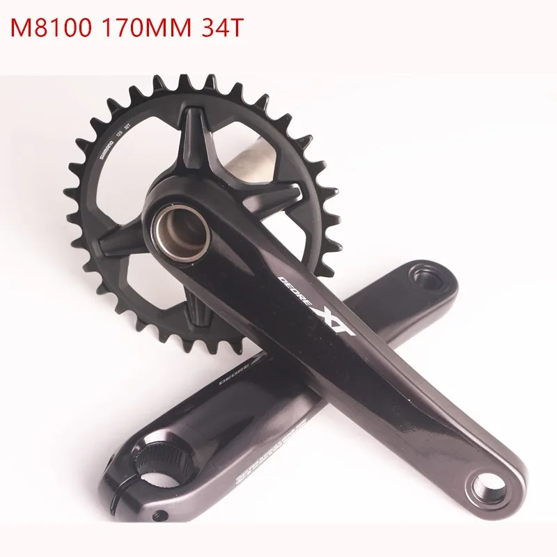 170MM 34T SHIMANO M8100 1X12 Скорость 170/175 мм шатун 32T 34T 36T MTB велосипед без BB Аксессуары для велосипеда - Цвет: 170MM 34T