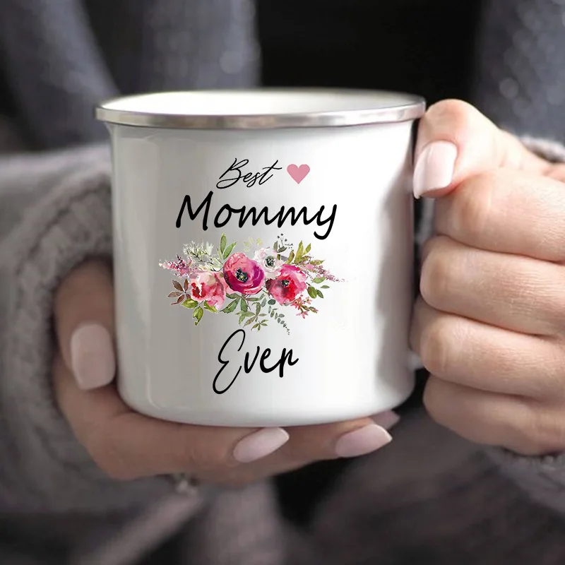 Best Mom Ever Print Mug Creative Coffee Tea Cups Drink Dessert