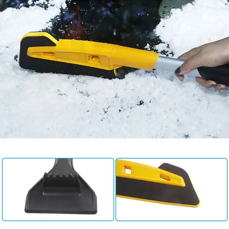 Многофункциональный скребок для льда, лопата для удаления снега, инструмент для очистки ветрового стекла, инструмент для зимнего обслуживания автомобиля C45