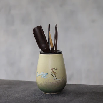 

LUWU deer ceramic tea ceremony sets liujunzi chinese tea accessories