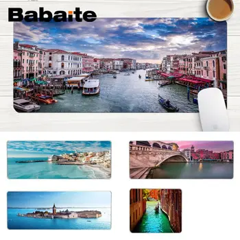 

Babaite Water City Venice Italy Anti-Slip Durable Silicone Computermats Comfort Mouse Mat Gaming Lockedge Mousepad