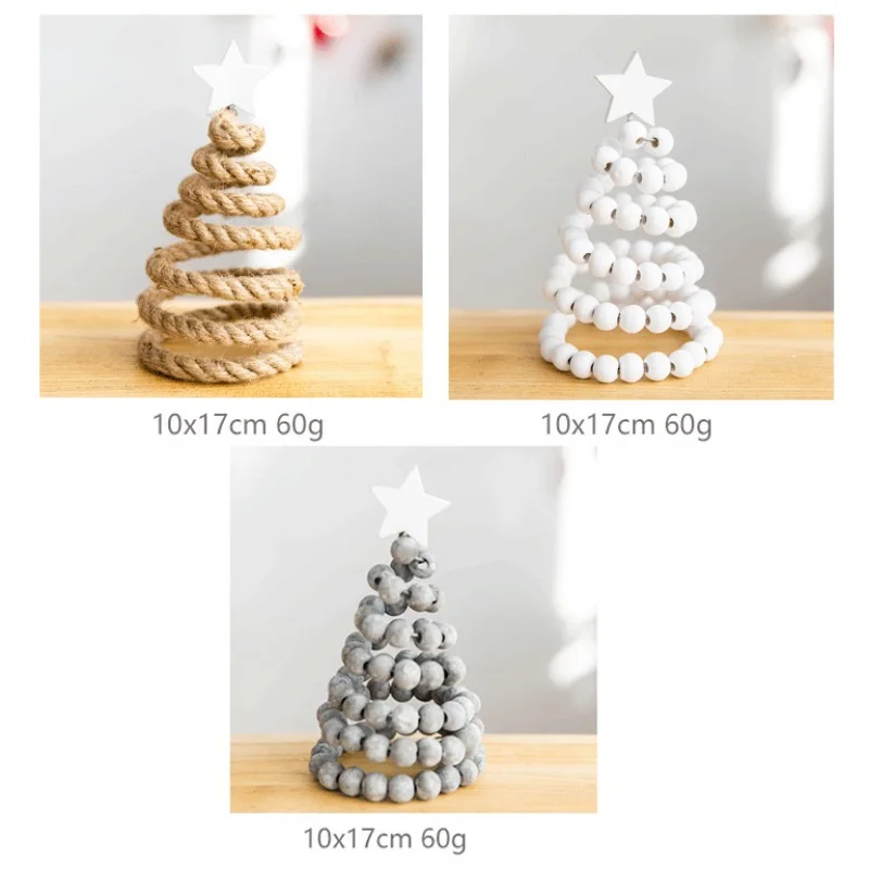 Spring Santa Hat Xmas Christmas Tree Spiral Party Table Decorations Christmas Tree Desktop Ornaments Tree Topper Decorative