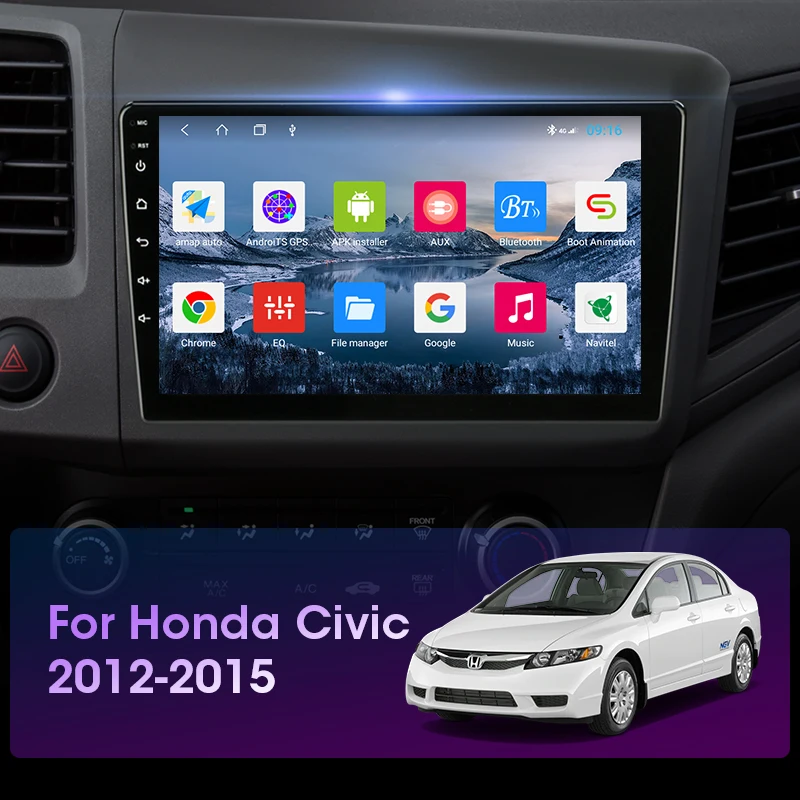 US $101.99 Vtopek 9 4GWiFi DSP RDS 2din Android 100 Car Radio Multimidia Video Player Navigation GPS For HONDA CIVIC 20122015 Head Unit