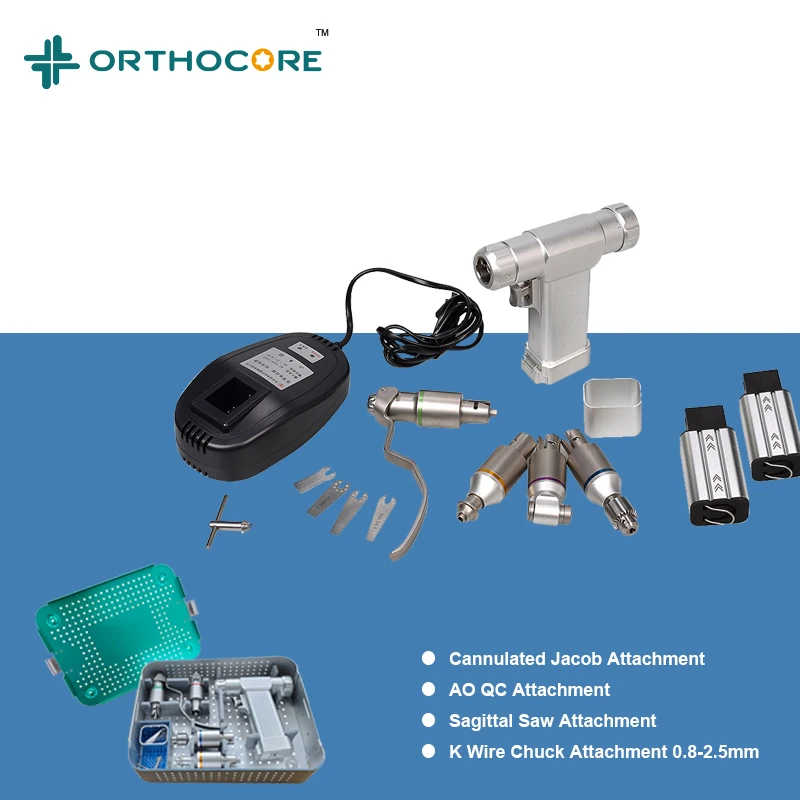 Sierra de taladro con batería de 7,2 V, instrumentos ortopédicos de liberación rápida, herramientas eléctricas para hueso pequeño