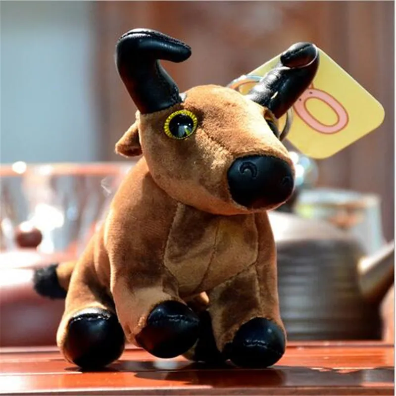 thumbnail image 1 of 1PCS Simulation Bull Pendant Plush Toy Year of The Mascot Cartoon Animal Stuffed For Doll Children's Doll Ornaments 14CM, 1 of 4