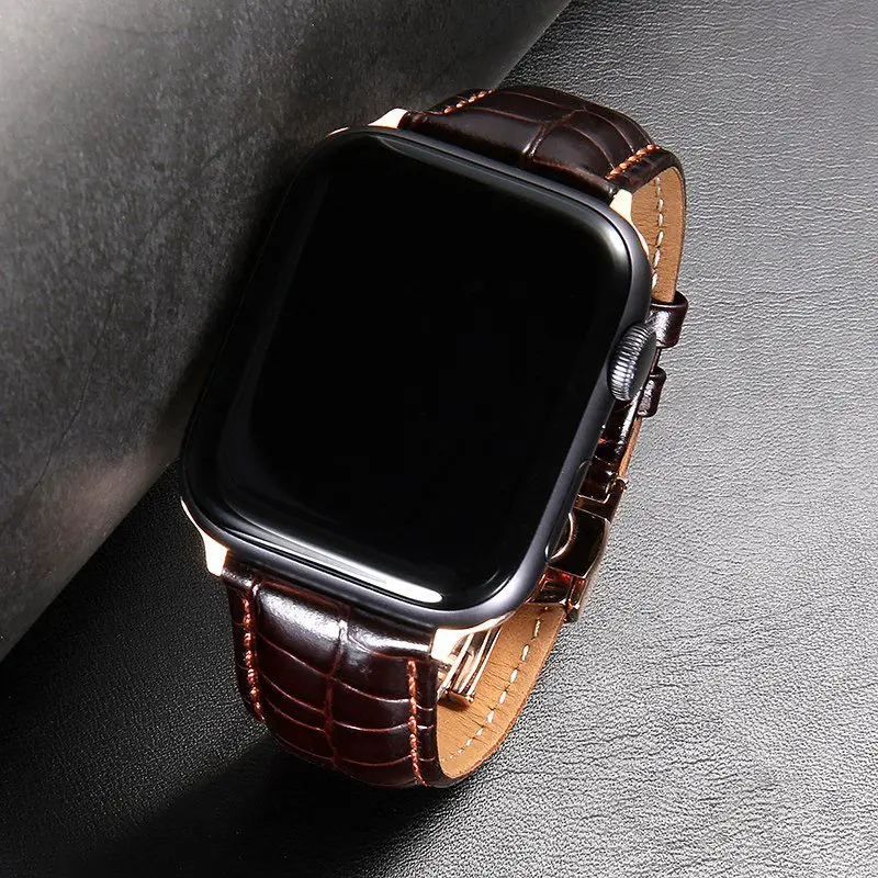 Дизайн, ремешок из натуральной кожи для Apple IWatch, 42 мм, 38 мм, 40 мм, 44 мм, ремешок для Apple Watch, серия 5, 4, 3, 2, 1