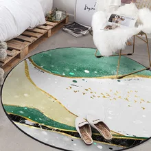 Marbling, круглый дверной коврик, коврик для гостиной, ванной комнаты, детской спальни, ковры, компьютерный коврик на стул и на пол, декорированный