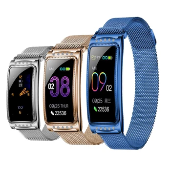 

Women Fitness Tracker Smart Watch 1.14" IP68 Waterproof Heart Rate Stopwatch Alarm Clock Swim Watches For Android IOS For Lady