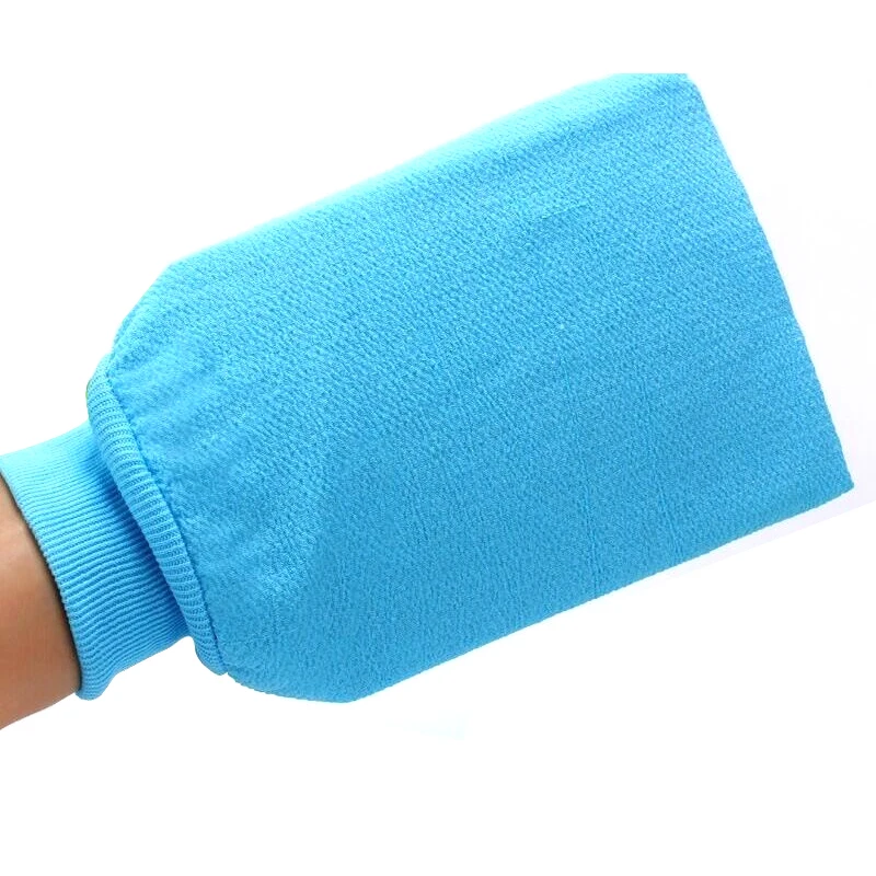 1Pc Shower Spa Exfoliator Two-sided Bath Glove 4colors Body Cleaning Scrub Mitt Rub Dead Skin Removal Bathroom Products | Красота и
