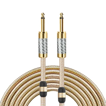 

Hifi Guitar Cable MONO 6.35mm 1/4" to 1/4" TS Jack for Electronic Organ Mixer AMP Silver-plated Conductor Shielded 1M 3M 5M 8M