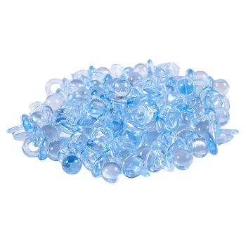 

50pcs Mini Acrylic Charms Baby Pacifiers Shower Favors Party Game Decorations