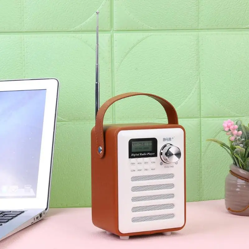 H6 DAB+ fm-приемник аудио стерео цифровое радио MP3 проигрыватель портативный Перезаряжаемый Bluetooth USB Деревянный Ретро ЖК-дисплей