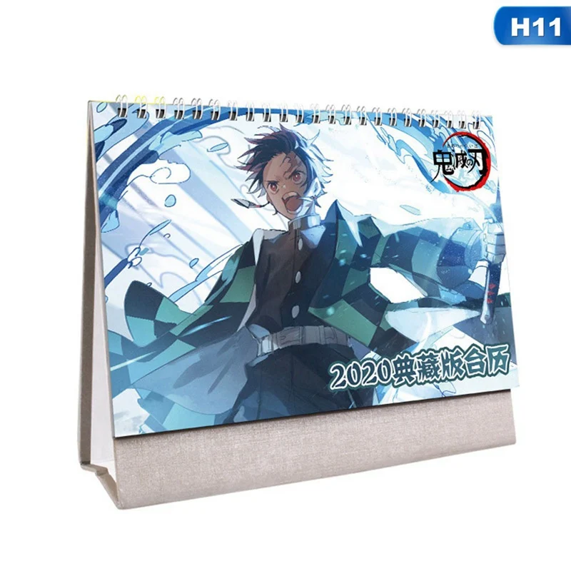 Ручной рисунок свежий мультфильм мини настольный бумажный календарь двойной ежедневный планировщик настольный планировщик годовой Органайзер - Цвет: 11