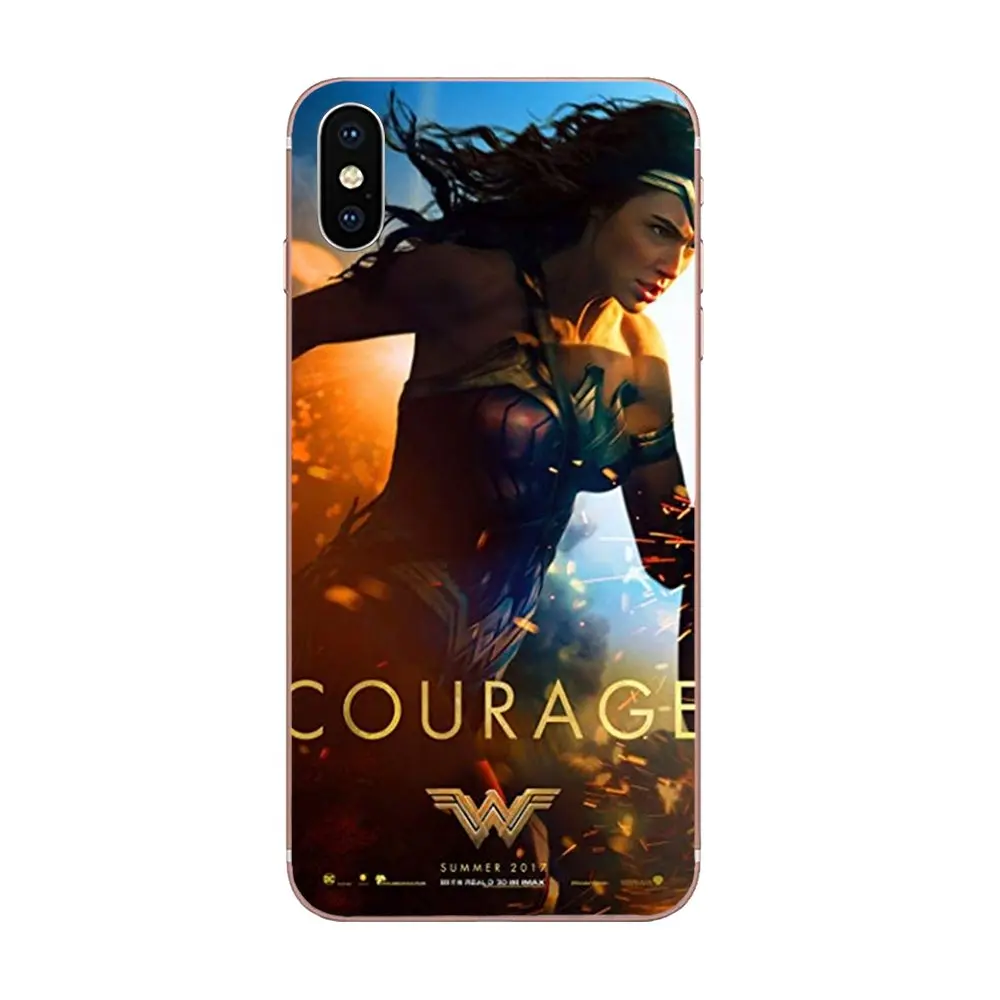 Diy Окрашенные аксессуары для телефонов Чехол Wonder Woman Top для Apple iPhone 4 4s 5 5C 5S SE 6 6S 7 8 Plus X XS Max XR - Цвет: as picture