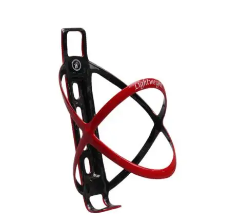 red no box 1 пара Подставка для бутылки на велосипед MTB легкое углеродное волокно ультра-легкий кронштейн 18 г держатель бутылки для воды - Цвет: red no box