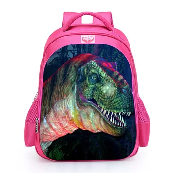 

17 Inch Dinosaur Schoolbags Backpack for Girls High Capacity 3D Animal Print Children Backpack Best Gift