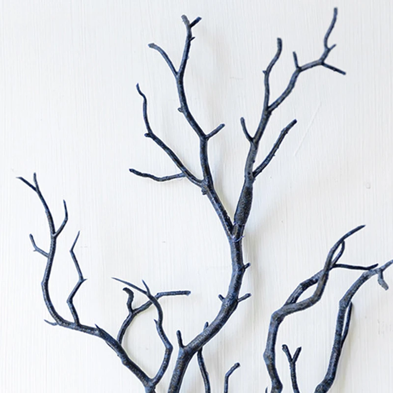 1 Bunch Artificial Fake Branches Dry Wall Decor Flexible Dry Tree Branch 5 twigs