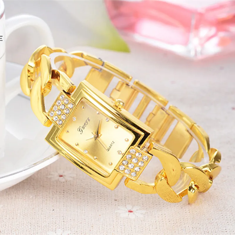 

Famous Brand Women Golden Diamond Watch 2021 Fashion Bracelet Stainless Steel Wristwatch Female Casual Clock Relogio Feminino