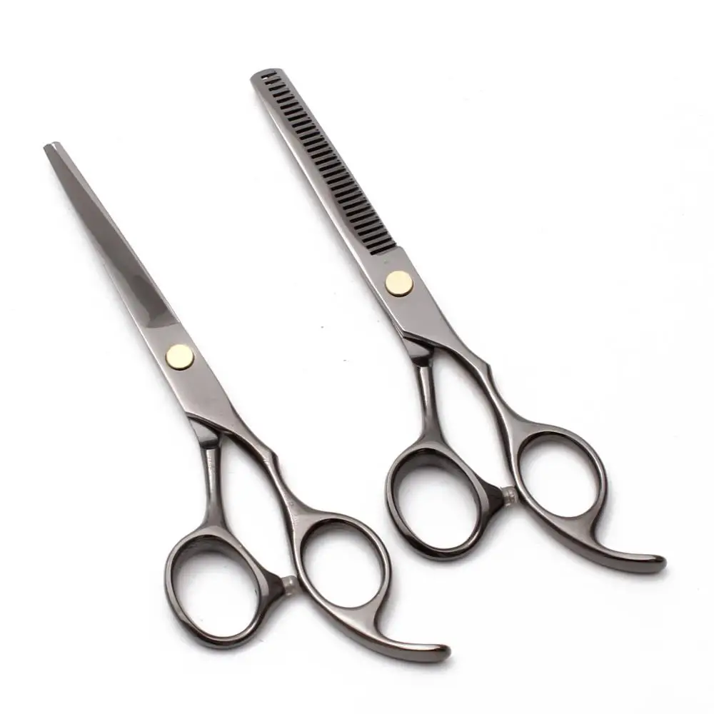 Парикмахерские ножницы C1005 5," 6" гравировка логотипа Профессиональные Парикмахерские ножницы филировочные ножницы для стрижки волос