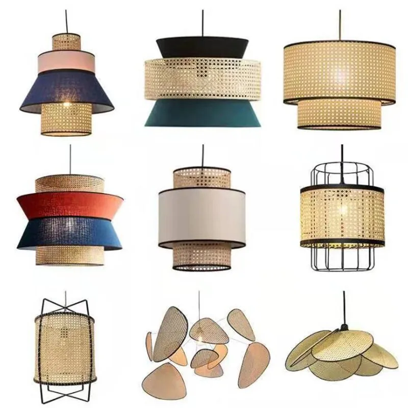 

Nordic Modern Rattan pendant lights lamp kitchen bedside hanginglamp loft dinning room bar cafe restaurant lighting fixtures new