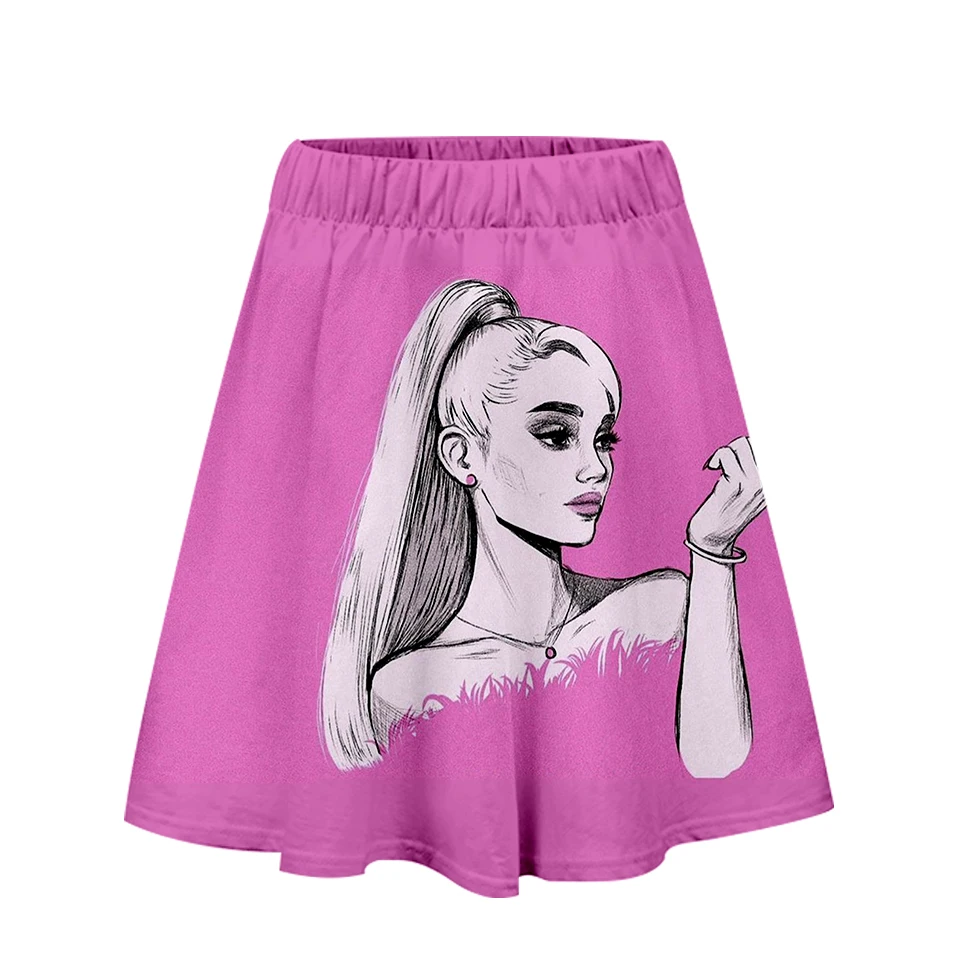 Ariana Grande 3D Harajuku повседневные новые стильные Harajuku поп юбки новые сексуальные Kpops Женские повседневные горячие продажи модные юбки