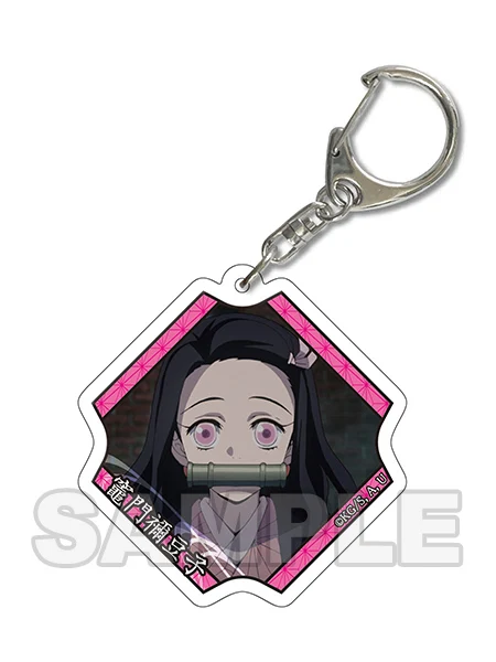 Японское аниме Demon Slayer: Kimetsu no Yaiba Kamado Tanjirou Nezuko Zenitsu Inosuke косплей брелок акриловая фигурка кулон подарок