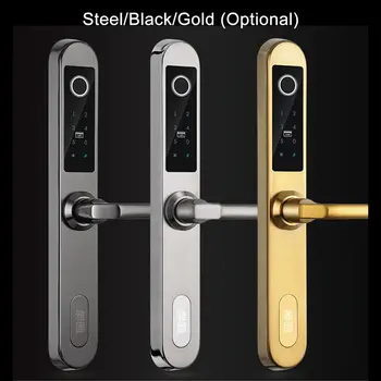 

E6800S Digital Biometric Fingerprint Lock Keyless Smart Door Lock Fingerprint+Password+RFID Card+Key Unlocking 4 Ways